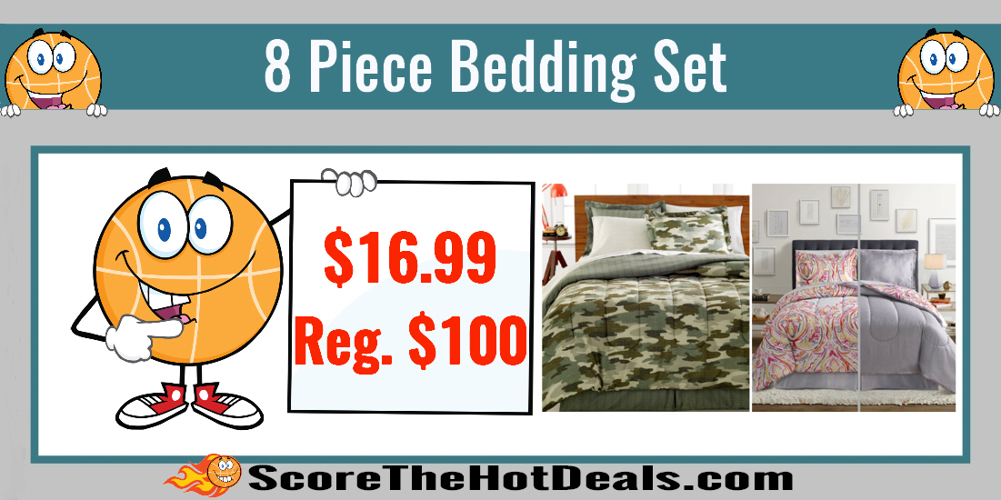 8 piece bedding set