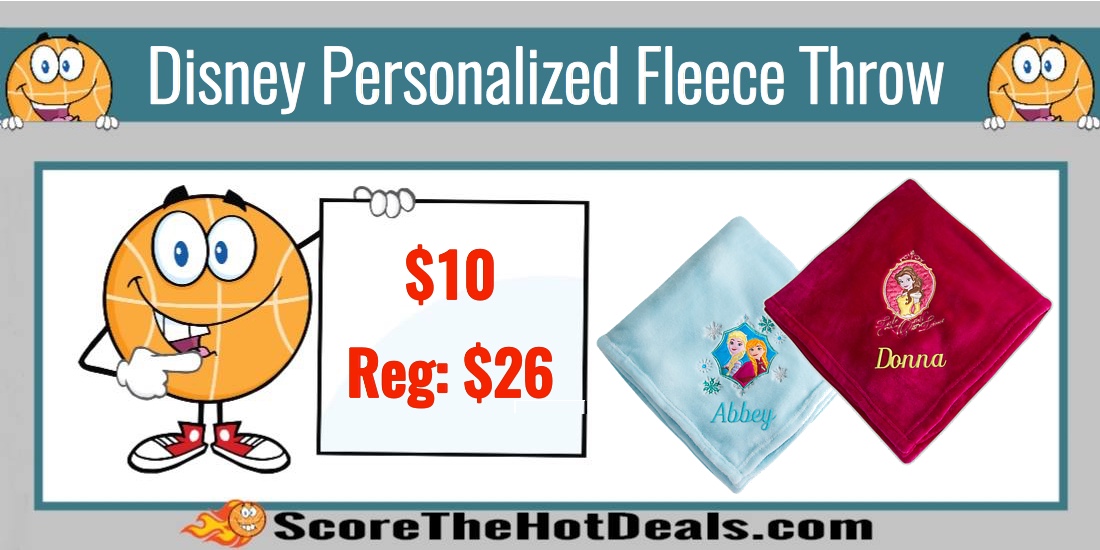 Disney Personalized Fleece Throw