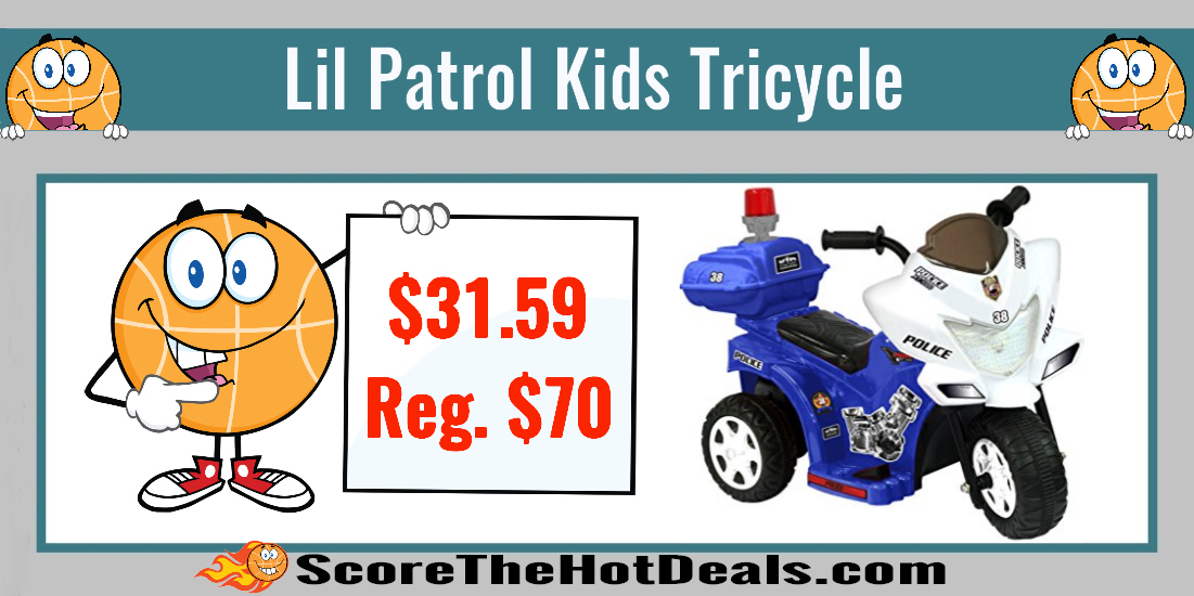 lil patrol kids tricycle