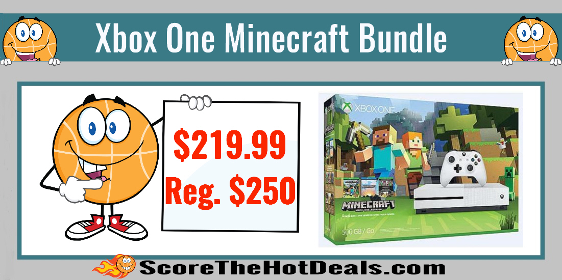 Microsoft Xbox One S 500GB Minecraft Bundle
