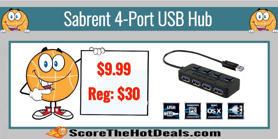 Sabrent 4-Port USB 3.0 Hub