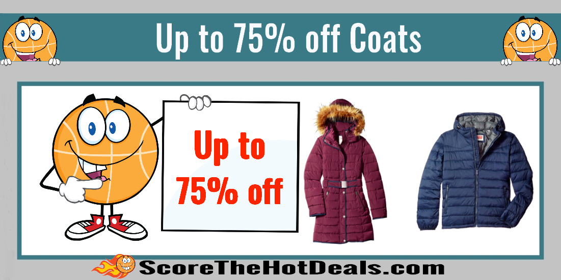 Up to 75% off Coats