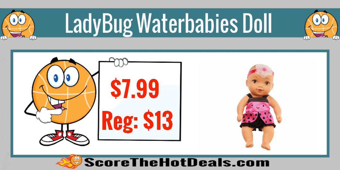 Waterbabies Sweet Cuddlers Ladybug Baby Doll