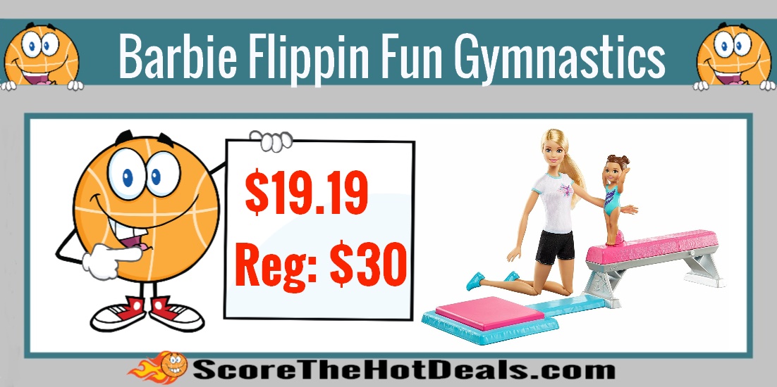 Barbie and Toddler Student Flippin Fun Gymnastics Dolls