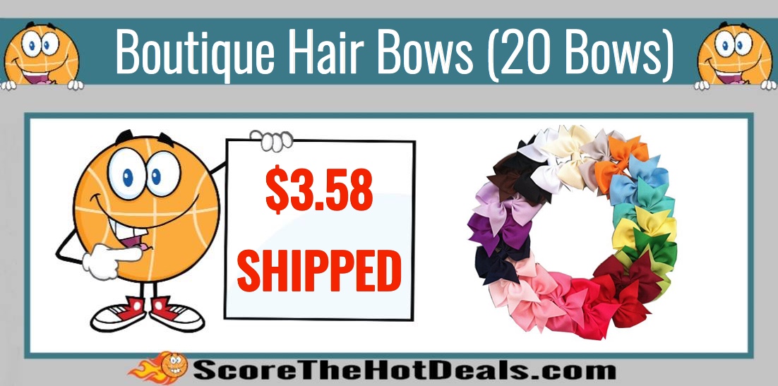 Boutique Hair Bows (20 Bows)