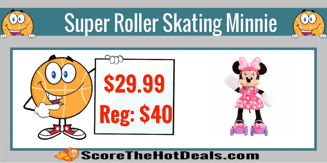 Super Roller Skating Minnie Plush
