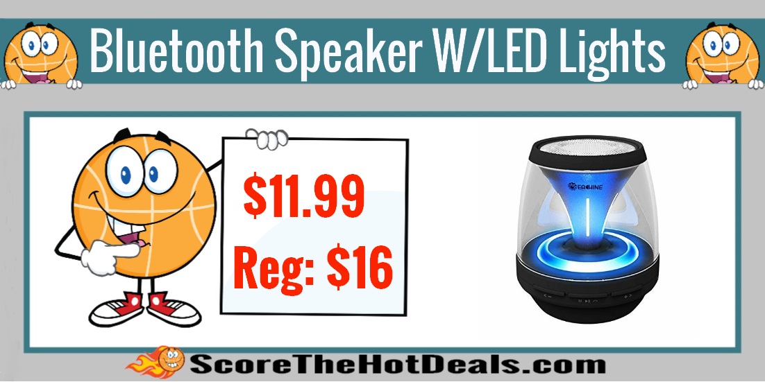 Bluetooth Speaker With LED Lights