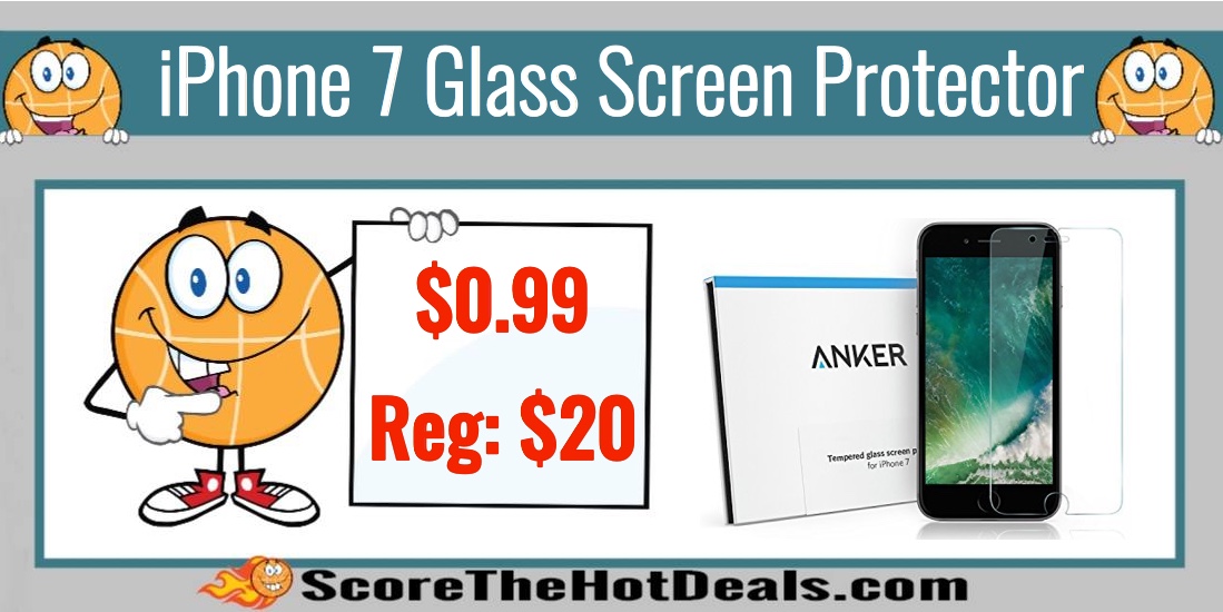 RUNNN!! Anker GlassGuard Glass Screen Protector for iPhone 7/7+