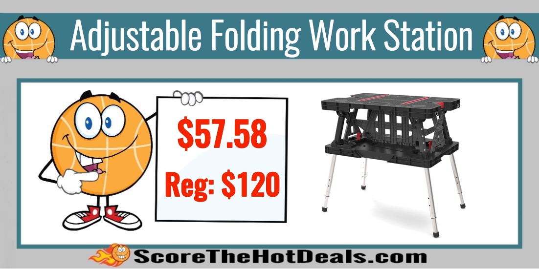 keter adjustable folding work table