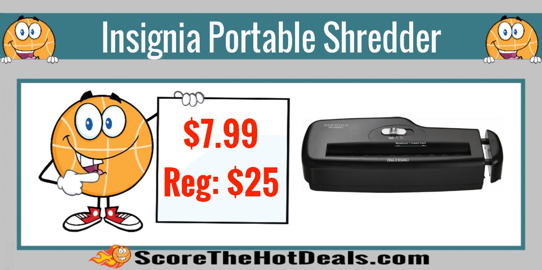 Insignia 6 Sheet Portable Shredder
