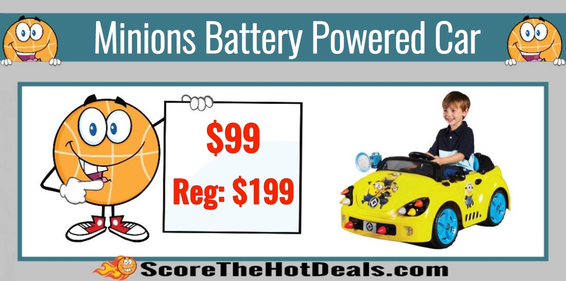 Minions Battery Powered Car