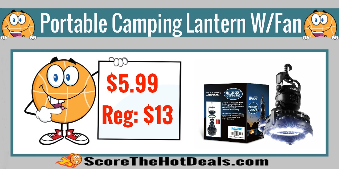 Portable LED Camping Lantern with Fan