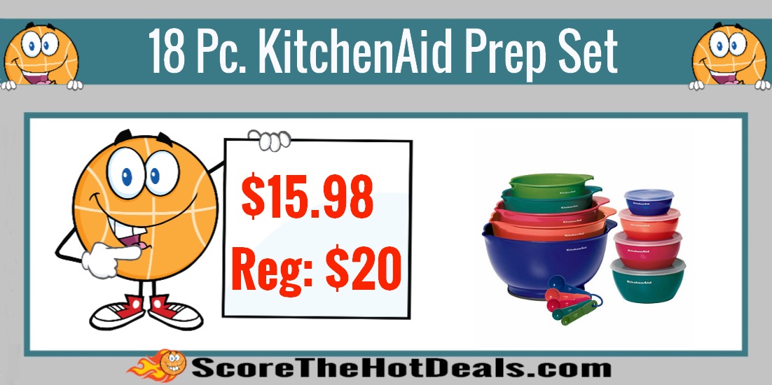 18 Pc. KitchenAid Mixing and Prep Bowls