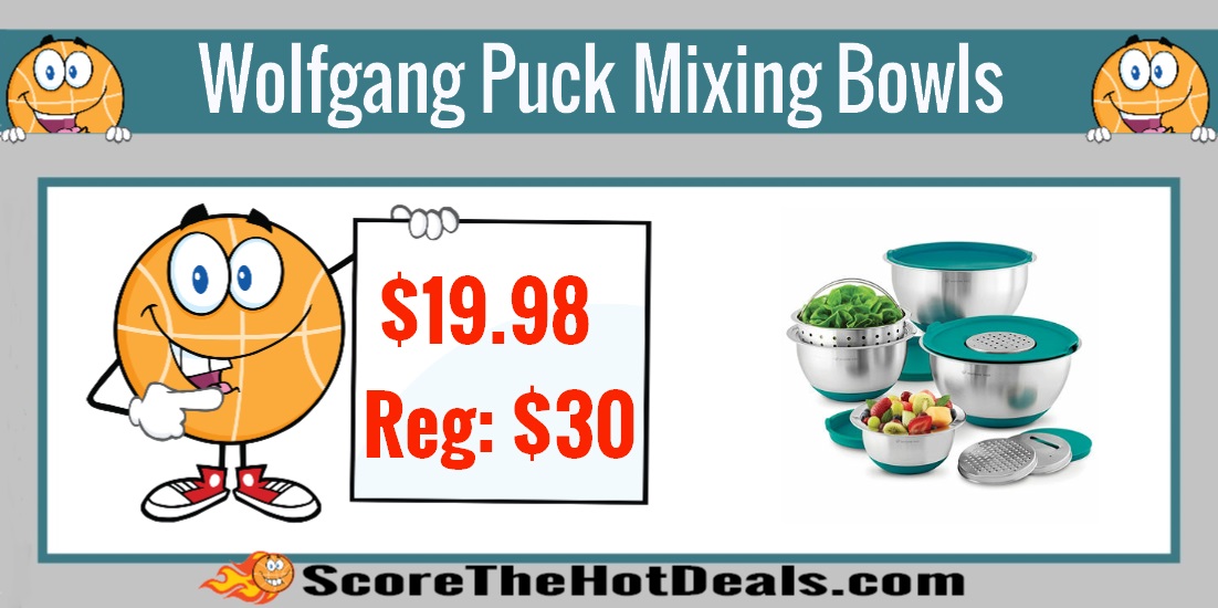 12 Pc Wolfgang Puck StainlessMixing Bowls Set