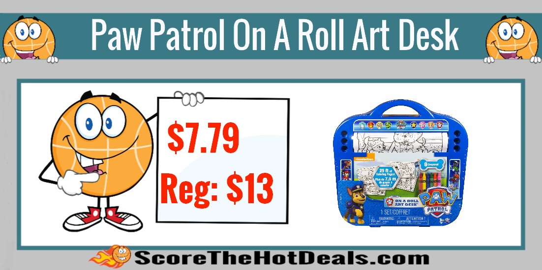 Paw Patrol On A Roll Art Desk
