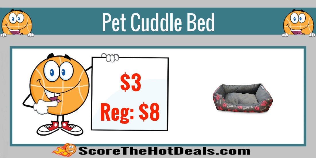 Printed Pet Cuddle Bed