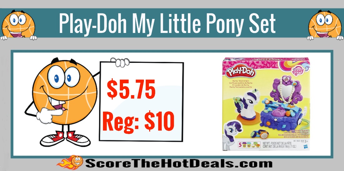 Play-Doh My Little Pony Rarity Style and Spin Set