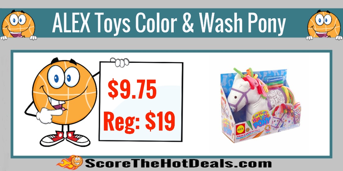 ALEX Toys Craft Color and Cuddle Washable Pony