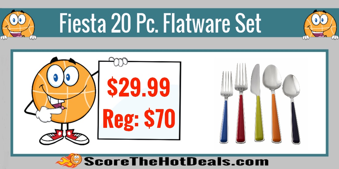 Fiesta 20-Piece Merengue Flatware Set