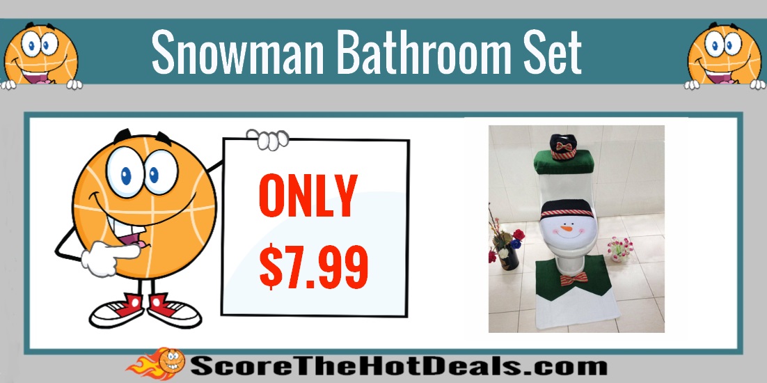 Snowman Bathroom Set