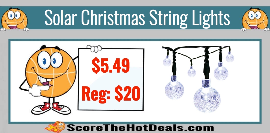 Solar Christmas String Lights (21 FT)