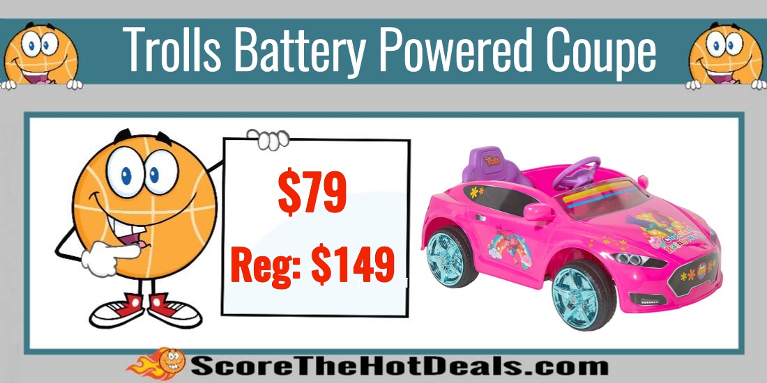 trolls battery powered coupe