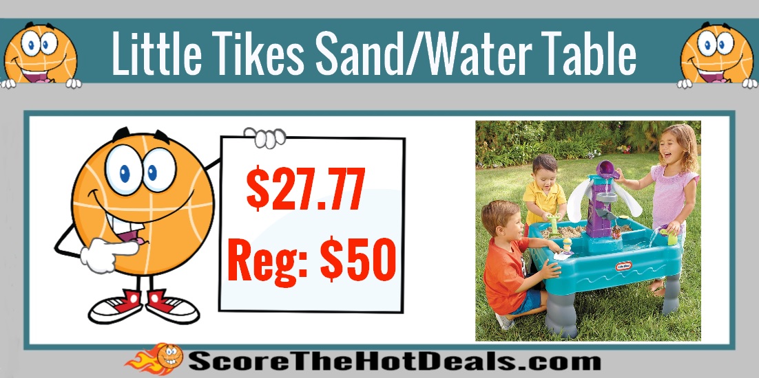 little tikes sandy lagoon waterpark play table