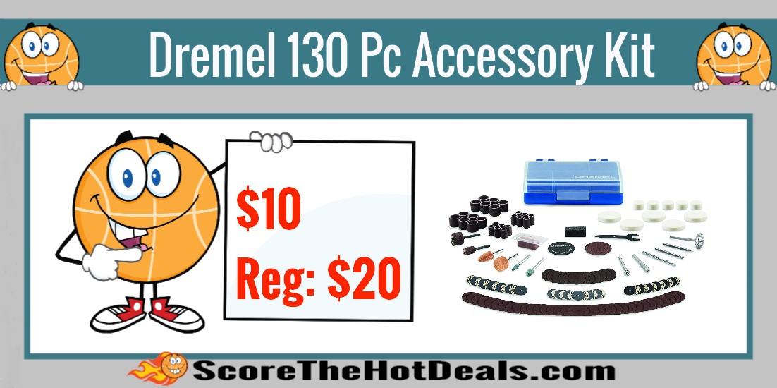 130 Piece Dremel 730CS All Purpose Rotary Tool Accessory Kit