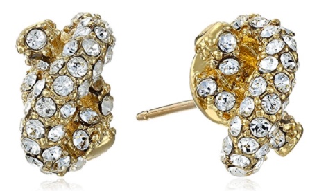 kate spade new york Sailor's Knot Pave Stud Earrings