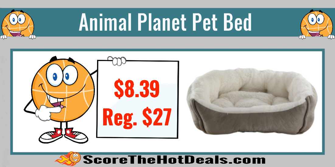 Animal Planet Microsuede Pet Bed