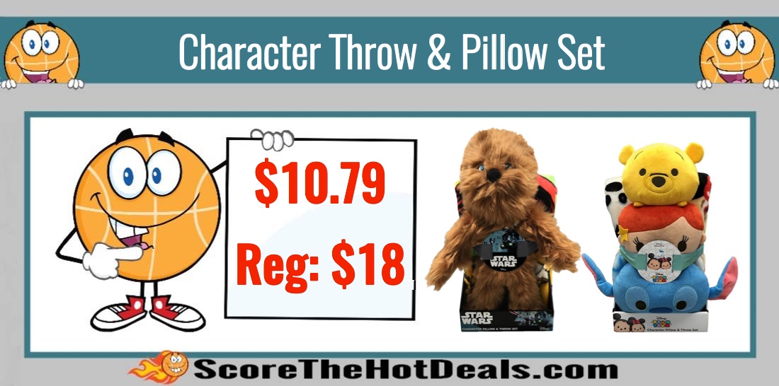 Character Throw & Pillow Set