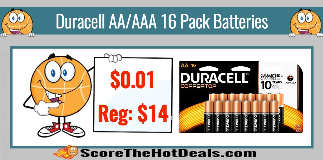 Duracell AA/AAA 16 Pack Batteries