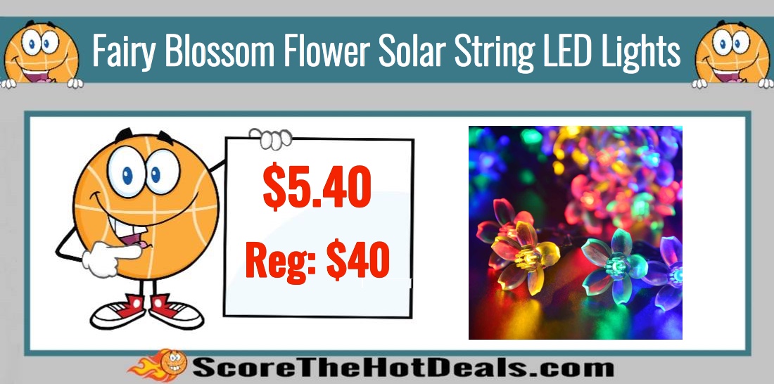 Fairy Blossom Flower Solar String Lights