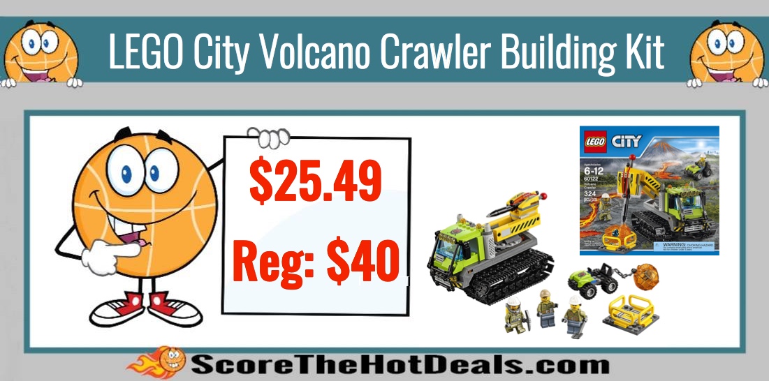 LEGO City Volcano Crawler Building Kit (324-Piece)