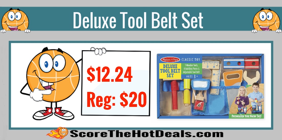 Melissa & Doug Deluxe Tool Belt Set