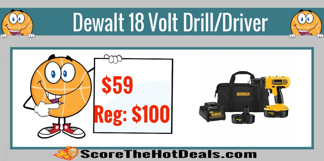 DEWALT DC970K-2 18-Volt Compact Drill/Driver Kit