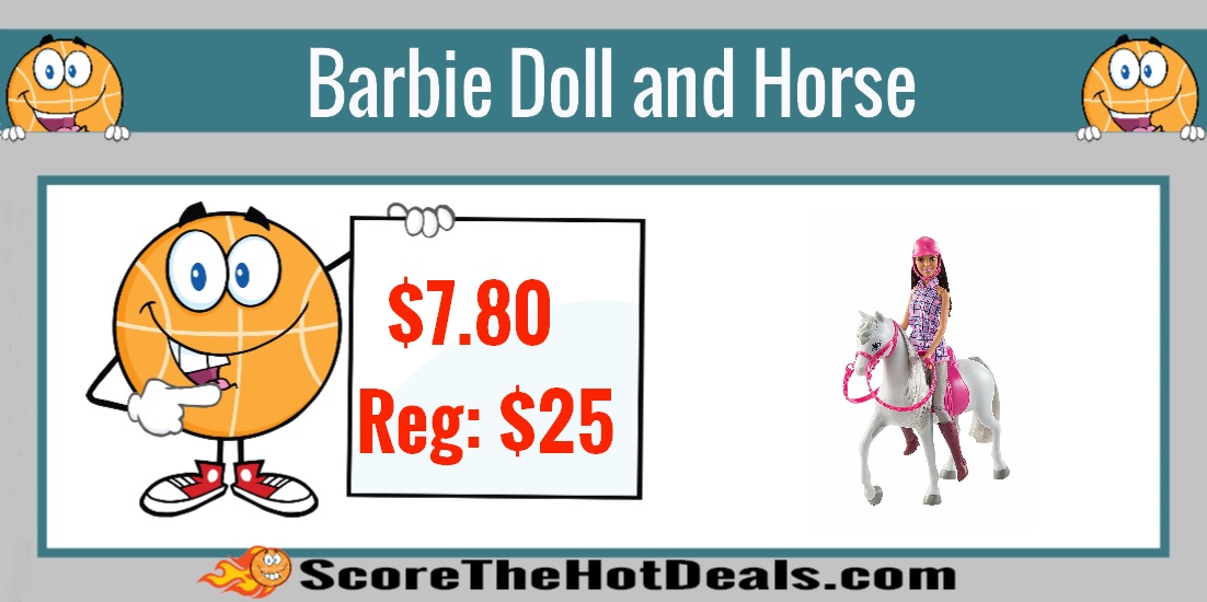 *HOT* Barbie Doll and Horse