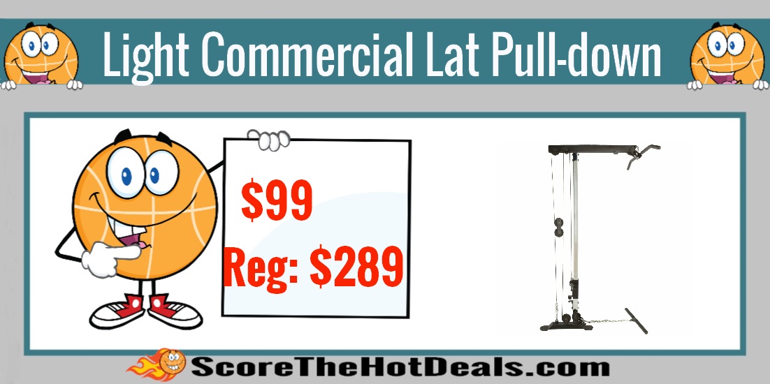 Ironman Triathlon X-Class Light Commercial Olympic Lat Pull-Down and Low Row