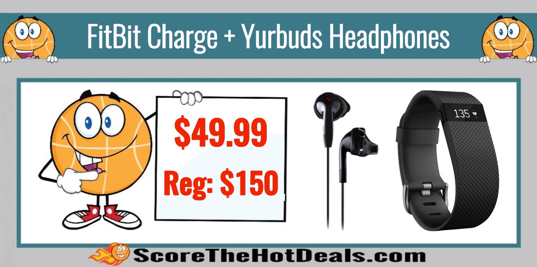 Fitbit Charge + Yurbuds Headphones
