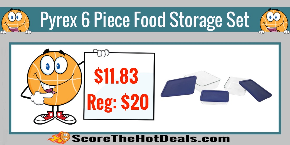 Pyrex 6 Piece Food Storage Set