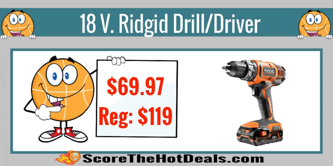 Ridgid 18 Volt Drill/Driver Set