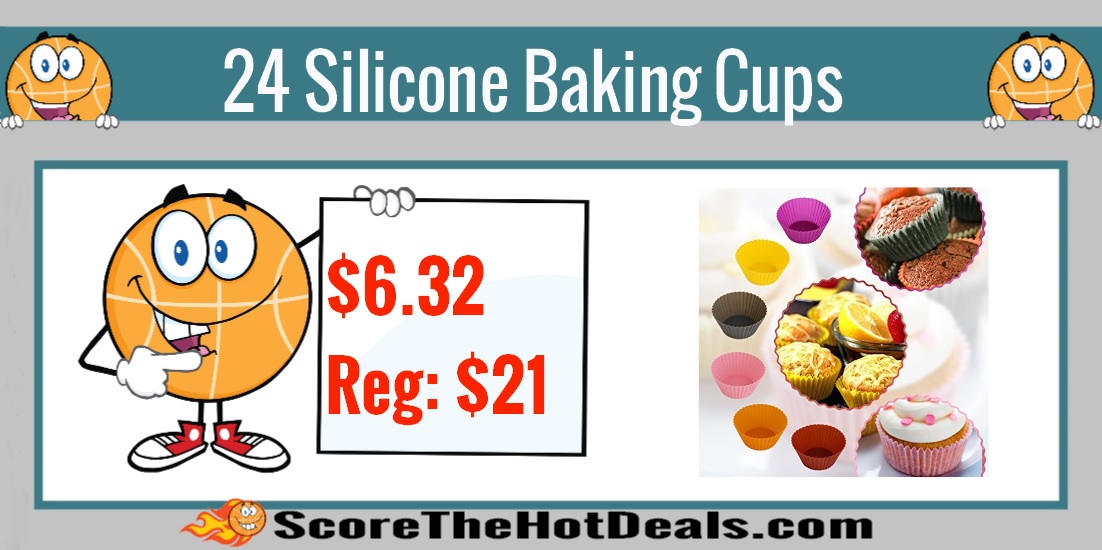 24 Silicone Baking Cups