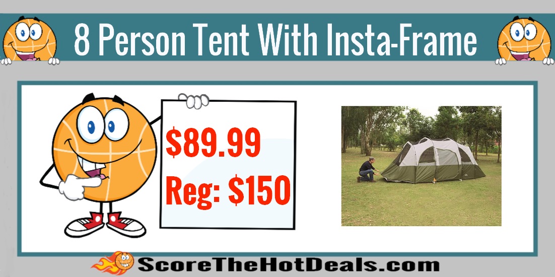 Northwest Territory 8 Person Tent With Quicksnap Insta-frame