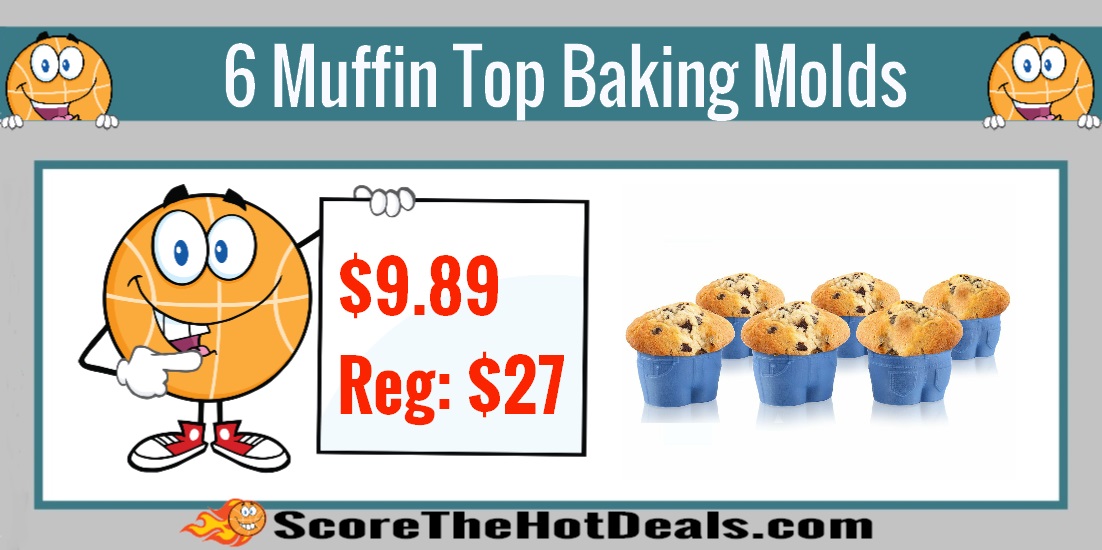 6 Muffin Top Baking Molds