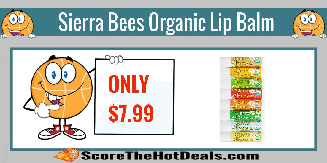 Sierra Bees Organic Lip Balm 8 Pack