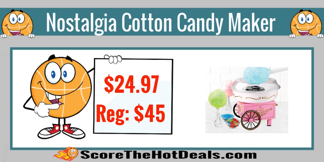 Nostalgia Vintage Collection Cotton Candy Maker