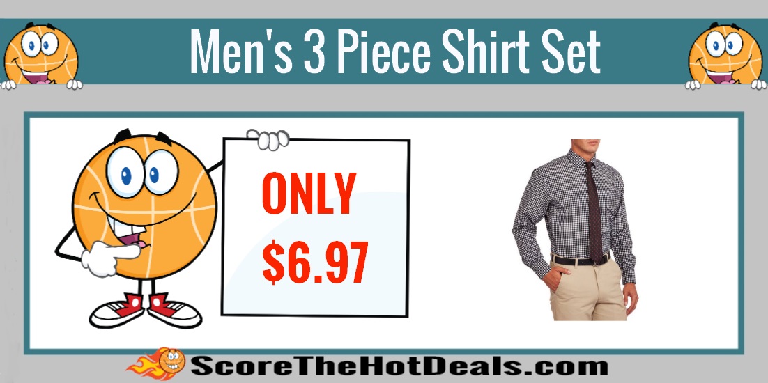 Men's 3 Piece Shirt Set