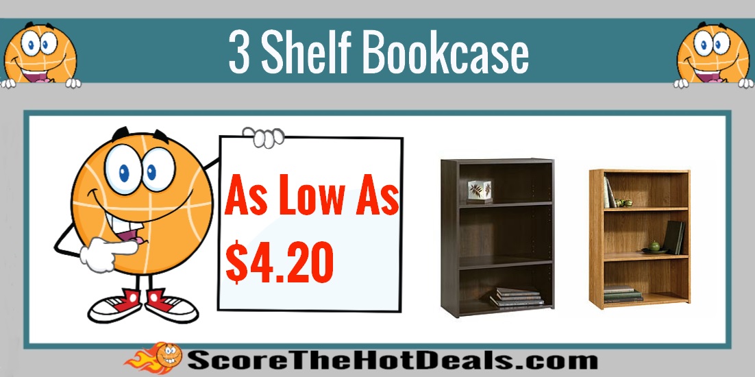 3 Shelf Bookcases