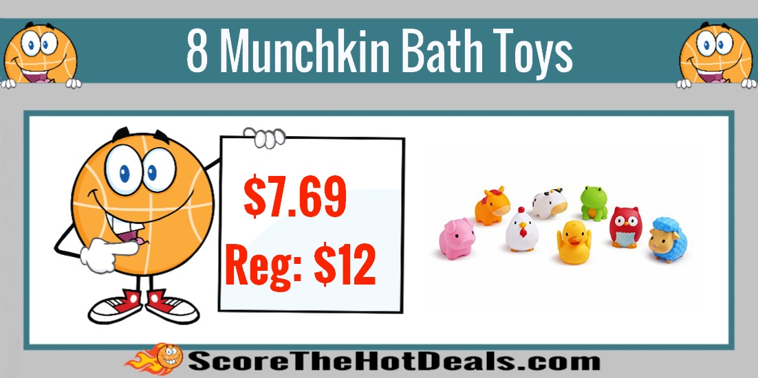 8 Munchkin Squirtin Barnyard Friends Bath Toys