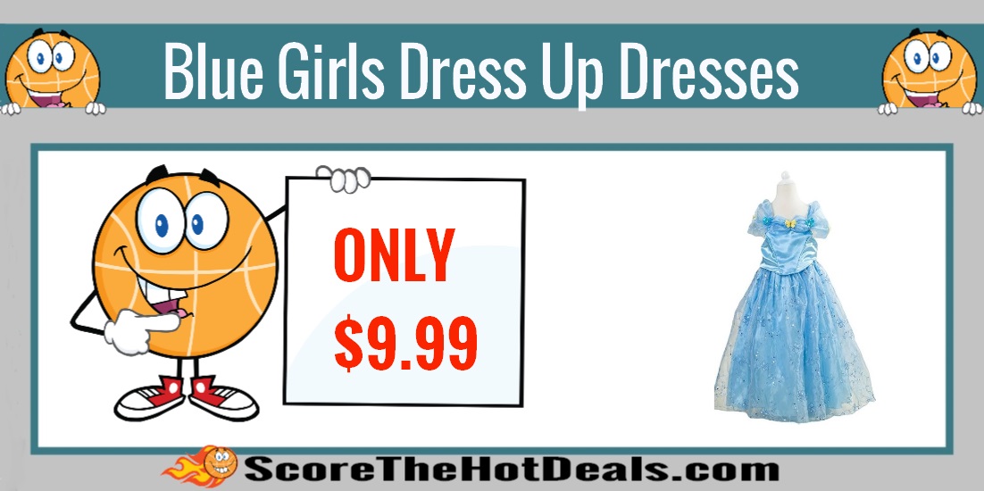 Blue Princess Girls Dress Up Dresses